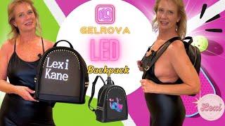 Check out this Super Fun Customizable Gelrova LED 13inch Backpack  Purse for Women Leather