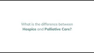 What is the difference between Hospice & Palliative Care?