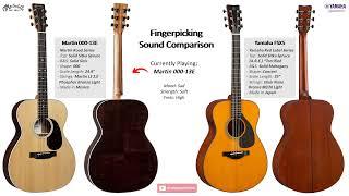 Martin 000-13E vs Yamaha FSX5 | Sound Demo (Fingerpicking)