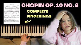  COMPLETE FINGERINGS FOR CHOPIN ETUDE OP. 10 NO. 8 | EFFICIENT MUSICIAN FINGERINGS