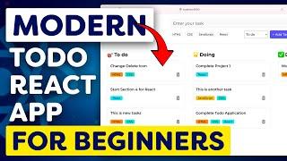 Build Modern Todo app for React Beginners