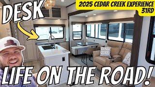 Rear Desk RV for WORK-LIFE BALANCE!! 2025 Cedar Creek Experience 31RD