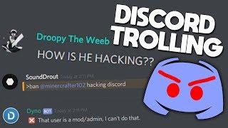 "HACKING" MY OWN DISCORD SERVER! (Funny Trolling)