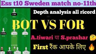 bot vs for dream11 |bot vs for ecs t10 dream11 team prediction |ecs t10 dream11 team of today match