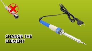 How to change soldering iron element | How to change heating element in soldering iron