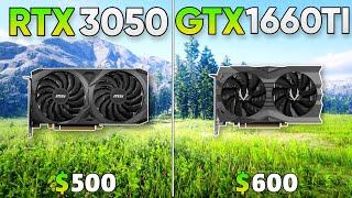 RTX 3050 vs GTX 1660 Ti Gaming Benchmark | Test in 12 Games | Was 1660Ti a better Value Card?