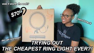 IT WAS ONLY $70?!?  14 INCH NEEWER RING LIGHT!!! | UNBOXING + DEMO