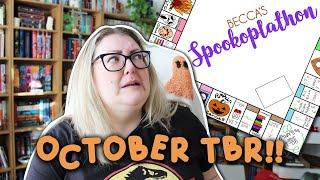 OCTOBER TBR TIME!!  | SPOOKOPOLY AND NEW FANTASY | Literary Diversions