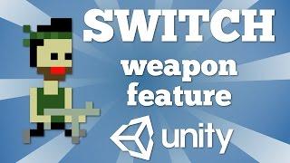 How to make switch weapon feature in Unity 2D arcade game | Very simple Unity 2d Tutorial