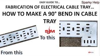 Make a 90 Bend in Electrical Cable Tray
