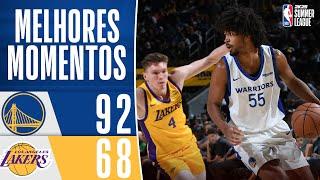 WARRIORS VENCEM LAKERS NA SUMMER LEAGUE 2024 - MELHORES MOMENTOS