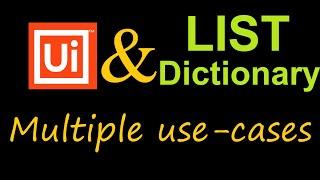 Multiple use-cases for List(Collection) and Dictionary in UiPath | UiPath Collection