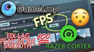 Fix Game Lag FPS unlock PUBG mobile 2024 Speedup any Game Performance Razer Cortex x Gameloop 