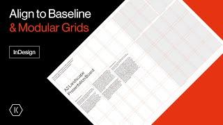 InDesign – Align to Baseline Grid and Modular Grid Tutorial