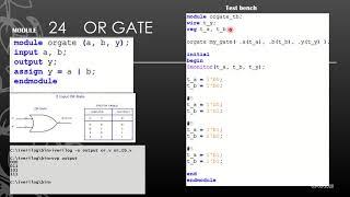 Verilog Codes/Test Benches for OR and NOR Gate - Iverilog Demo