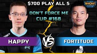 WC3 | $700 Play all 5 | [UD] Happy vs Fortitude [HU] | Don't Force Me Cup #168