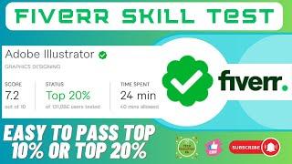 Fiverr Skill Test | Adobe Illustrator | Easy to Pass | #techeducationbd