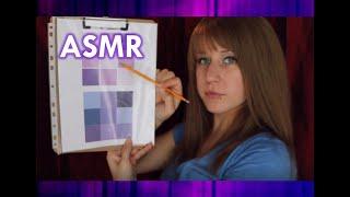 ASMR - Eye tests, light, charts, massage