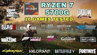 Ryzen 7 5700G (Vega 8) - 16 Games Tested in 2021 - NO Dedicated GPU