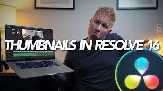 How to Create a Thumbnail in Davinci Resolve 16