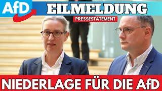  Eilmeldung Pressestatement zum Prozess in Münster gegen den Verfassungsschutz  Alice Weidel und