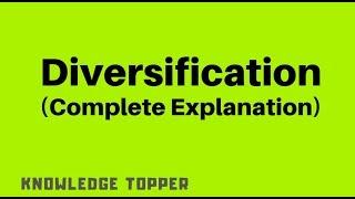 Diversification | What is Diversification | Marketing Diversification | Diversity (Urdu/Hindi)