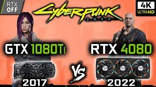 GTX 1080 Ti vs RTX 4080 in Cyberpunk 2077 | RTX - OFF | 4K - Benchmark