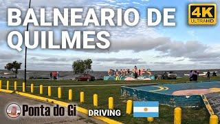 CIUDAD de QUILMES [CENTRO y BALNEARIO] 2024  #DRIVING tour virtual 4k UHD - Buenos Aires - ARGENTINA