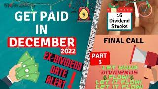 16 Dividend Stocks to Buy Before NOV 30 | EX-DIVIDEND CALENDAR | Upcoming ex-dividend ALERT - Pt 3.