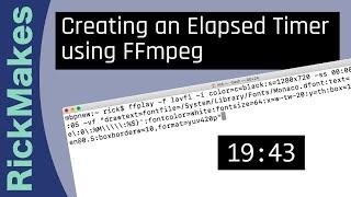 Creating an Elapsed Timer using FFmpeg