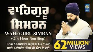 Waheguru Simran - Naam Simran | Bhai Anantvir Singh Ji LA Wale | 1 Hour Nonstop | Amritt Saagar