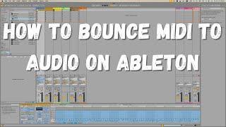 Freeze and Flatten - Ableton Live 12 (How to Bounce MIDI to Audio)