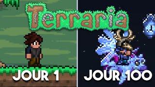 I Survived 100 Days In EXPERT MODE on TERRARIA!