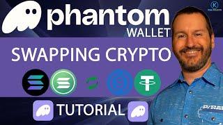 How to swap crypto in the Phantom wallet tutorial - Phantom wallet - swapping crypto - tutorial