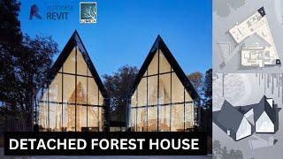 Full Beginner's Course/ Autodesk Revit Architecture/ Detached Forest House - Free Revit Model