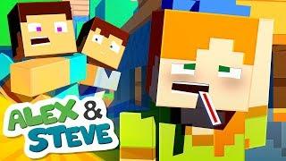 ALEX GETS SICK - Alex and Steve Life (Minecraft Animation)