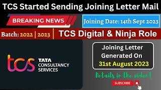 TCS Onboarding Update | Ninja & Digital Profile | Batch : 2022 & 2023 | Joining: 14th Sept 2023️