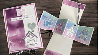 Twist and Pop Up Karte basteln/ Stampin`Up!/ Herziges Häuschen