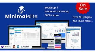 Minimal elite Admin - Bootstrap 4 Admin Dashboard Templates and WebApps Templates | Themeforest