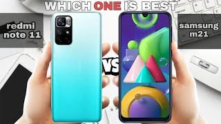 redmi note 11 vs samsung m21 | Samsung m21 vs redmi note 11 full comparison.