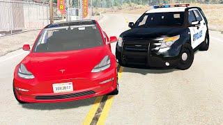 American Police Chases #4 - BeamNG drive