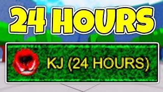 Final 24 HOURS With ADMIN KJ MOVESET.. (The Strongest Battlegrounds)