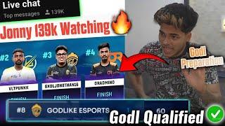 Jonny New Record 2024| Godl Qualified  | Godl Players Grind For BGMS  | Why Jonny Use 2 Bgmi IDs