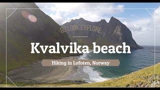 Kvalvika beach hike in Lofoten