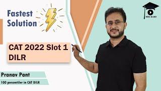 CAT 2022 Slot 1 DILR Solutions | The Fastest & the Best Solution Method | by CAT DILR 100 %iler