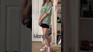 High-school OOTW- what I wear in a week | AllyyA #shortsvideo #shortsfeed #shorts #teen #trending