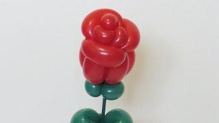 Роза из шарика / One balloon Rose flower (Subtitles)