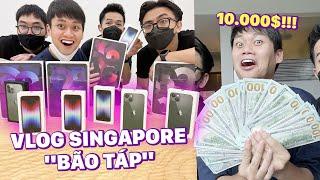 VLOG ĐẶC BIỆT: CHUYẾN ĐI SINGAPORE BÃO TÁP - BAY GẦN 200 TRIỆU MUA ĐỒ APPLE...