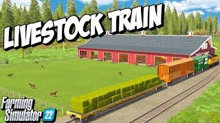 Starting a New Horse Ranch and Shipping Everything by Train | Farming Simulator 22