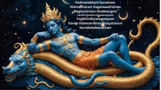 Shantakaram Bhujagashayanam Mantra | Powerful Vishnu Mantra for Peace and Protection | Vishnu Shloka